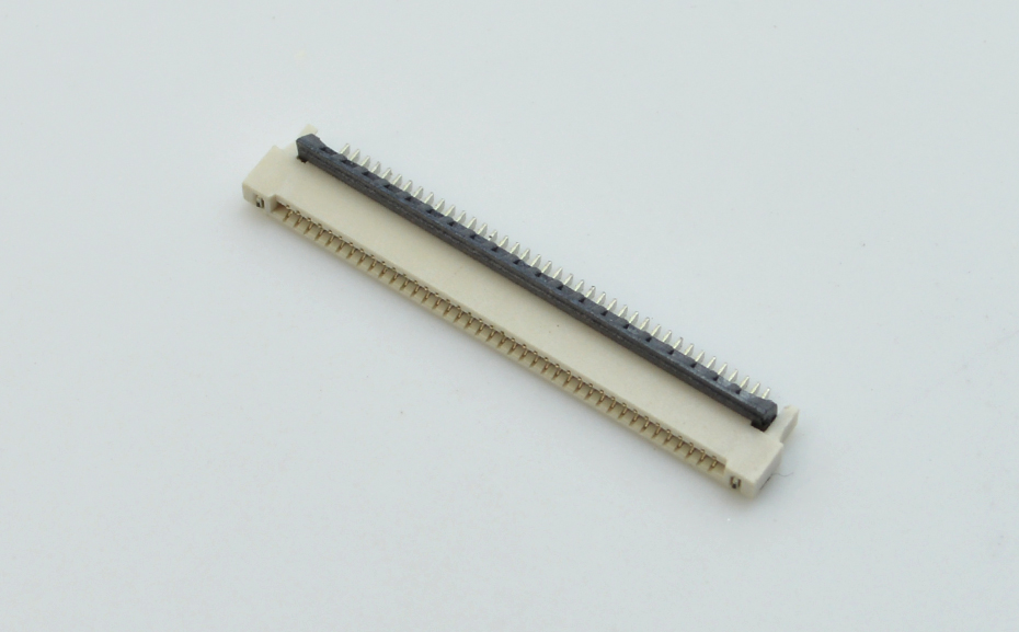 fpc連接器0.5mm間距H1.5厚前插後掀 封裝規格書圖紙 型號尺寸圖 在線下載