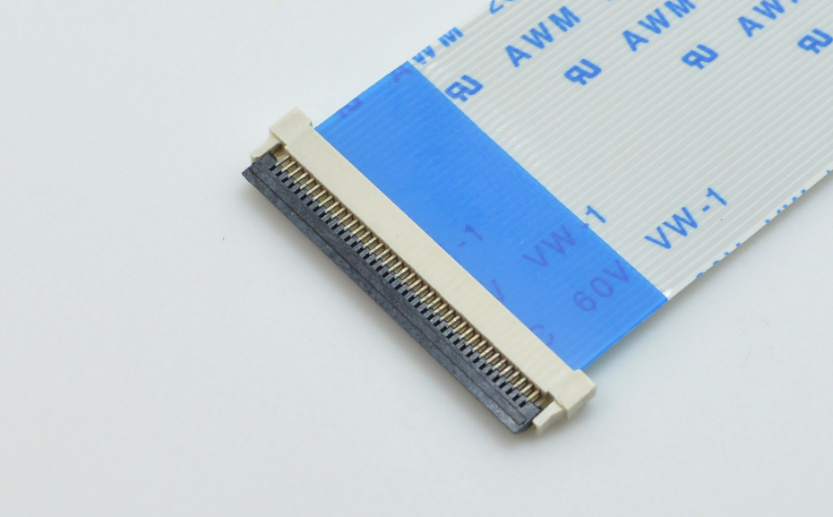 fpc連接器0.5mm間距H1.5厚前插後掀 封裝規格書圖紙 型號尺寸圖 在線下載