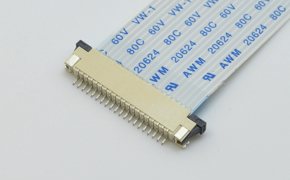 fpc連接器1.0mm間距H2.5厚抽屜式上接 封裝規格書圖紙 型號尺寸圖 在線下載