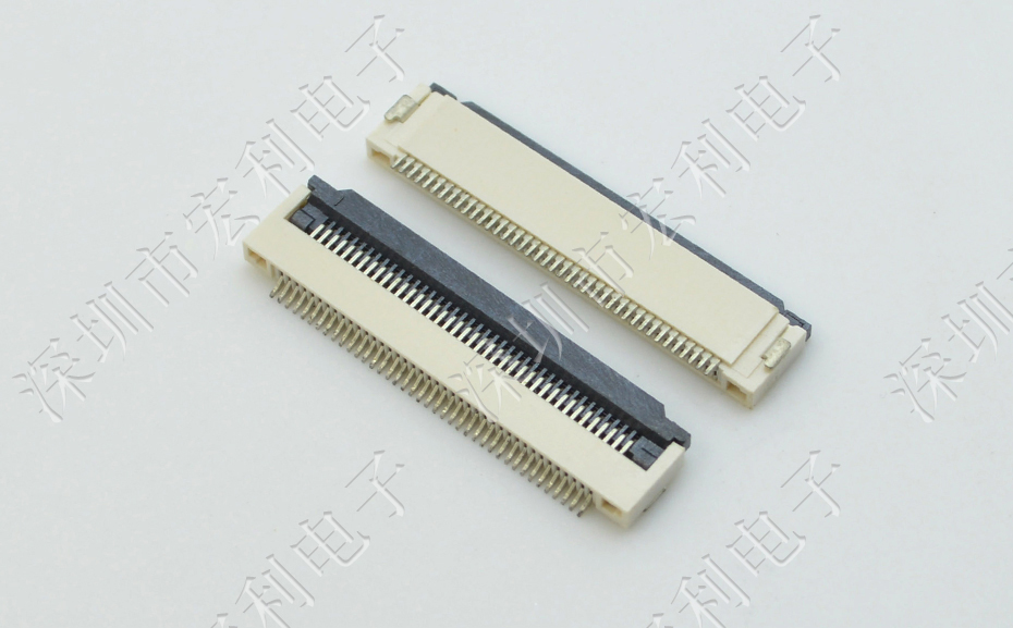 FFC/FPC插座 軟排線接插件 大香蕉国产在线视频 間距1.0mm 11P 下接翻蓋式