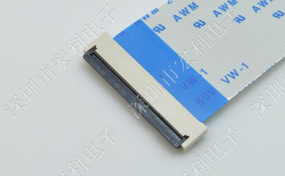 香蕉网址在线观看FPC插座翻蓋式FFC間距0.5mm 60p針腳位H2.0mm 前插後翻連接器