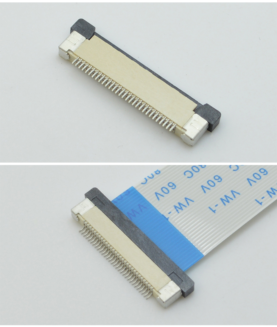 FFC/大香蕉国产在线视频 軟排線插座 0.5mm間距-5P 下接拉鎖 5Pin 抽屜式