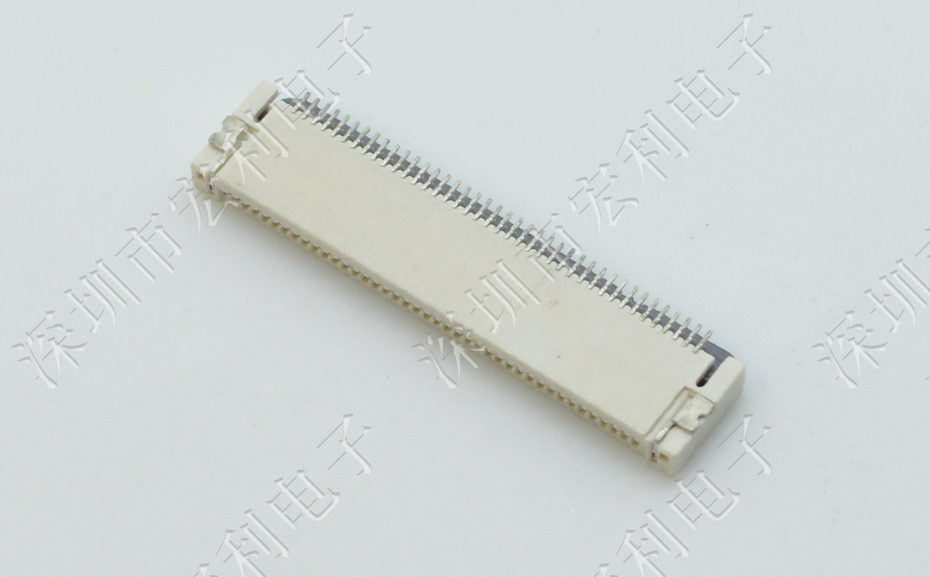 香蕉网址在线观看FPC插座翻蓋式FFC間距0.5mm 36p針腳位H2.0mm 前插後翻連接器