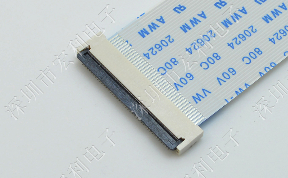 香蕉网址在线观看FPC插座翻蓋式FFC間距0.5mm 36p針腳位H2.0mm 前插後翻連接器