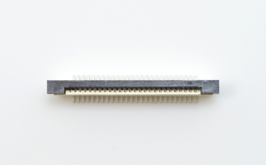接插件FFC/大香蕉国产在线视频 1.0MM 5P 一字腳 立貼帶鎖 扁平電纜連接器