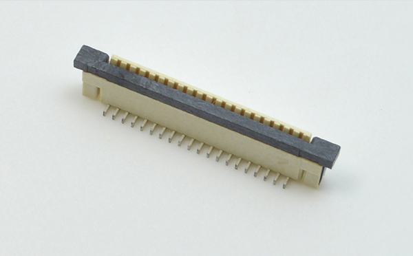 接插件FFC/大香蕉国产在线视频 1.0MM 28P 一字腳 立貼帶鎖 扁平電纜連接器