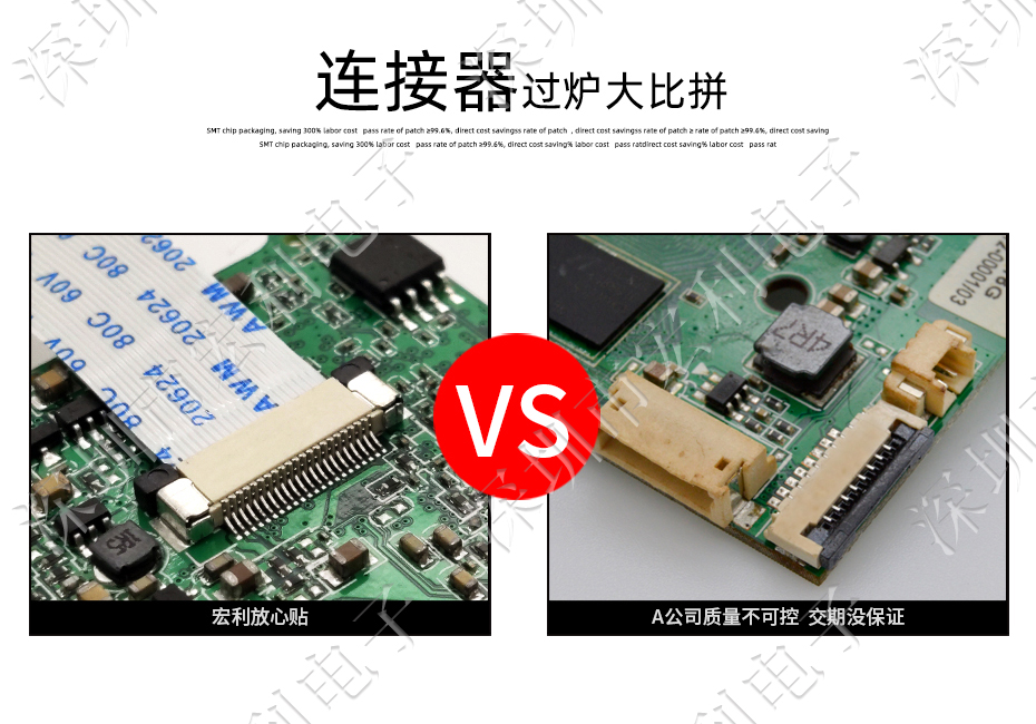FFC/FPC軟排線0.5mm間距-60P立貼正錯位帶鎖 軟排線插座大香蕉国产在线视频