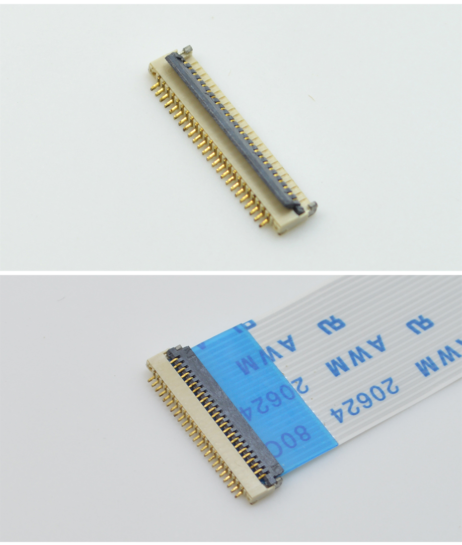 FPC/FFC超薄扁平排線連接器0.5Pitch 插座 6P針翻蓋 H=1.0厚,香蕉网址在线观看